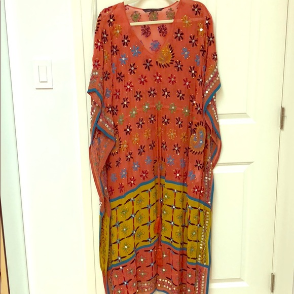 embellished beach cover up